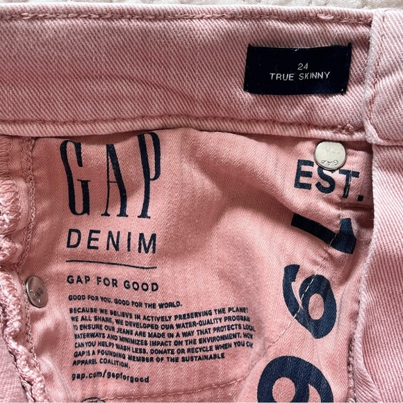 Gap True Skinny Pink Denim Jeans - Picture 6 of 6